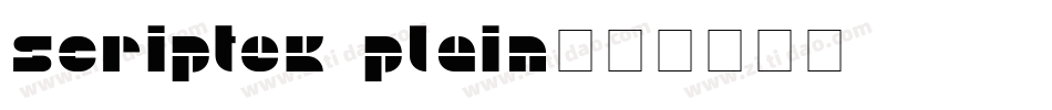 Scriptek Plain字体转换